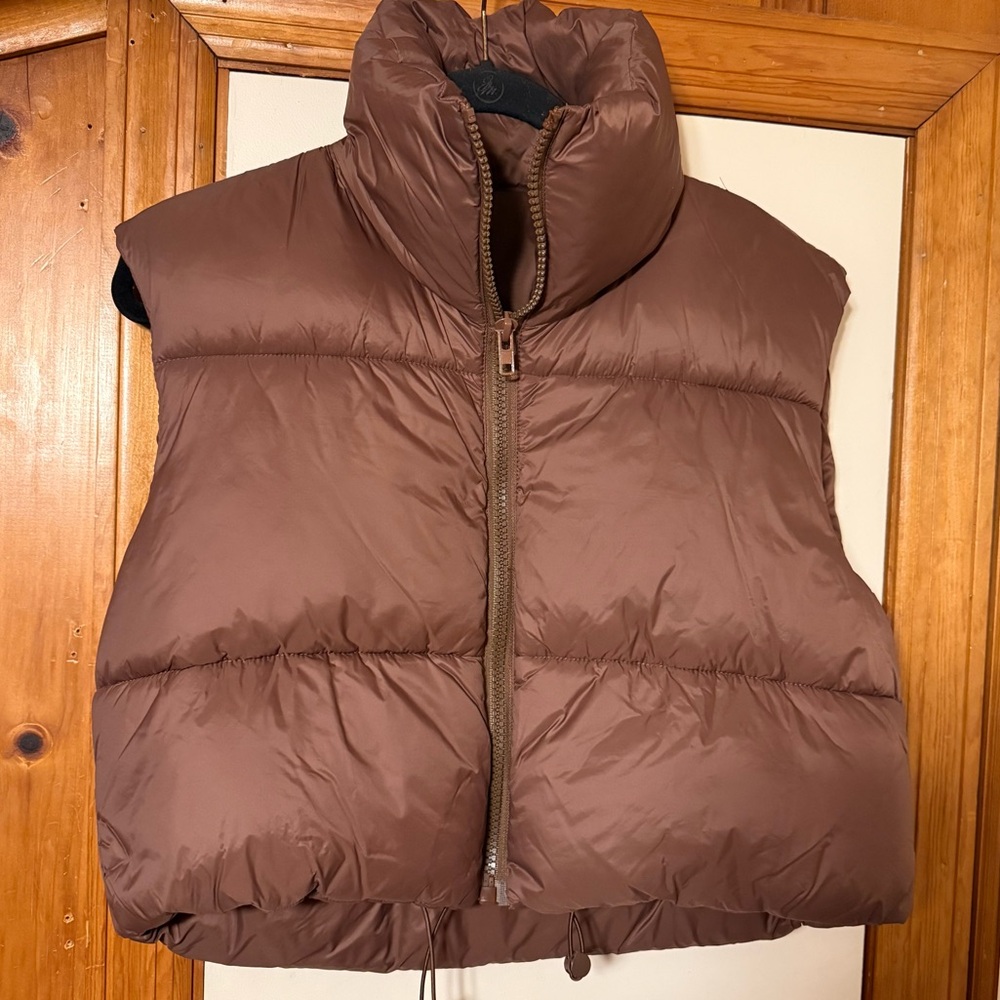Unbranded Cropped Brown Puffer M